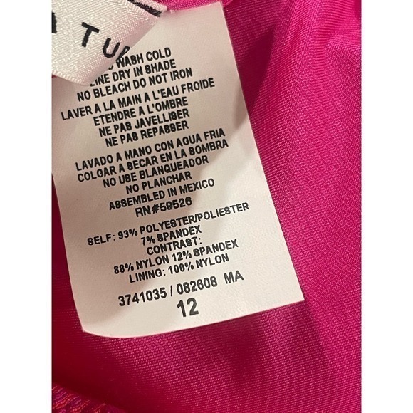 Trina Turk Marai High Neck Cut Out Maillot Size‎ 12 - Picture 7 of 8